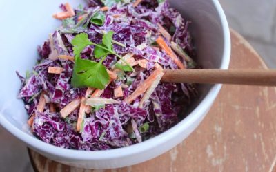 Rainbow Salad with Coconut Chilli Mayo