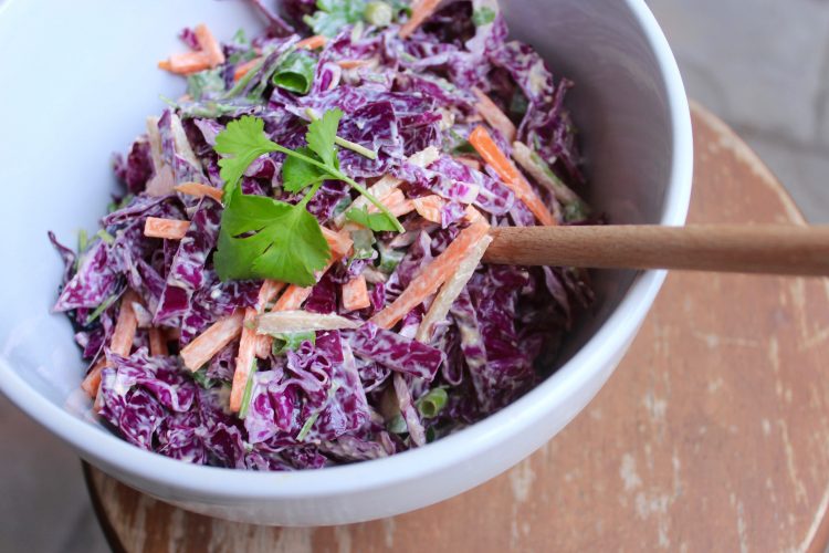 Rainbow Salad with Coconut Chilli Mayonnaise