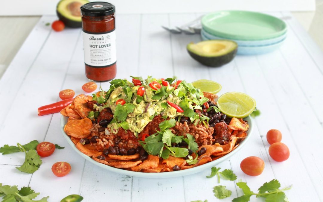 Sweet potato nachos to eat tonight