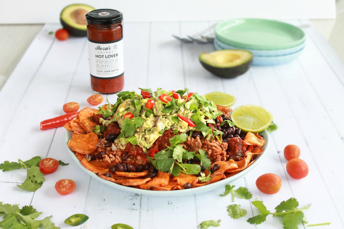 sweet-potato-nachos hot lover sauce rozas gourmet