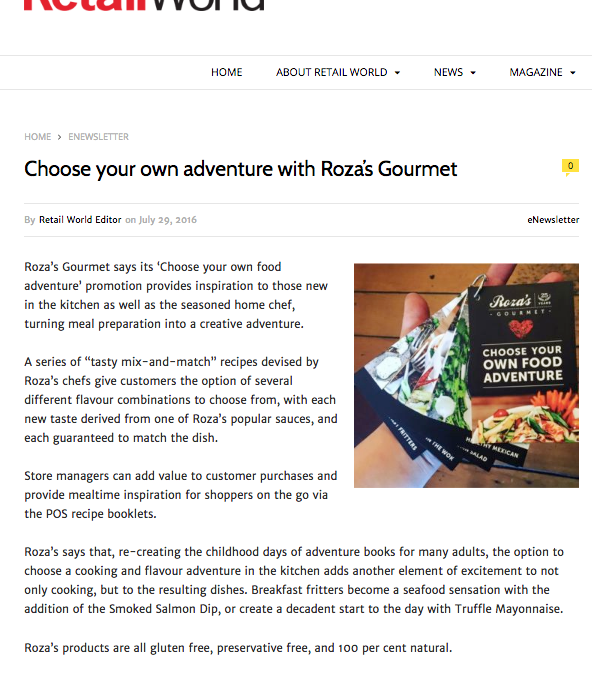 Choose Your Own Food Adventure