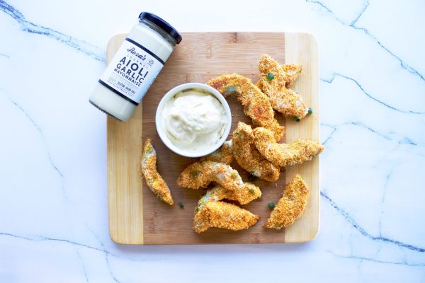 avocado-fries with roza's aioli garlic mayonnaise