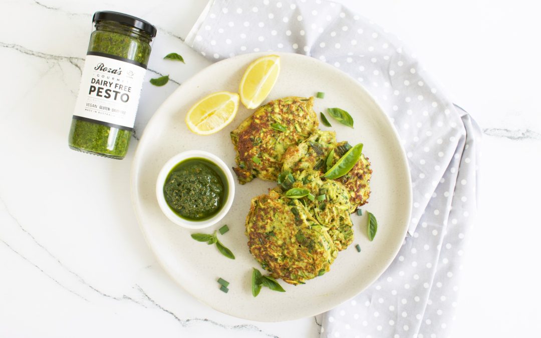 Pesto Zucchini Fritters