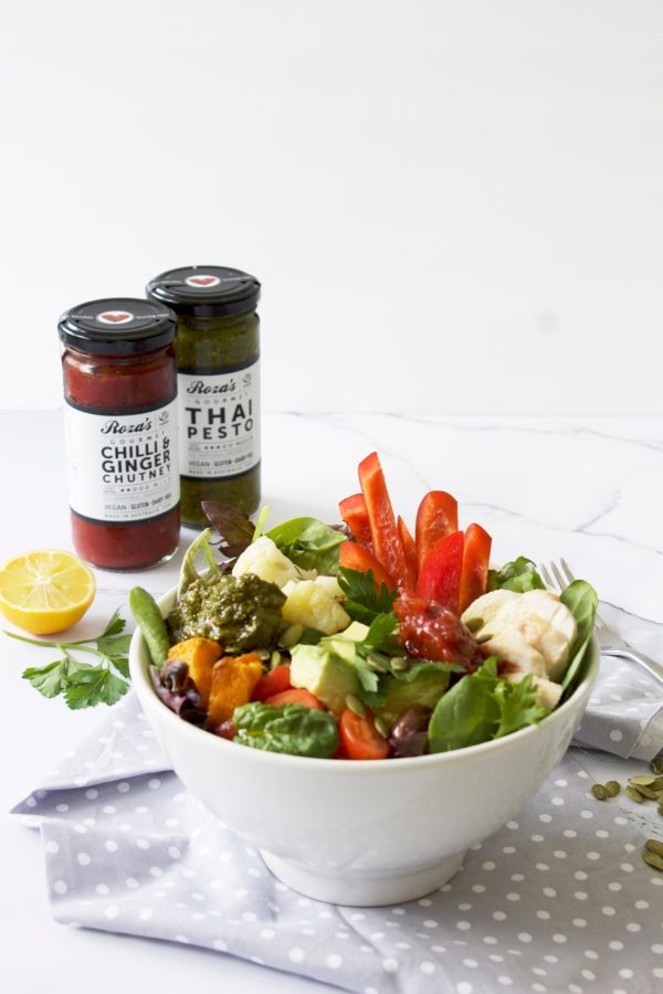 Nourish Bowl with Thai Pesto & Chilli and Ginger Chutney 3