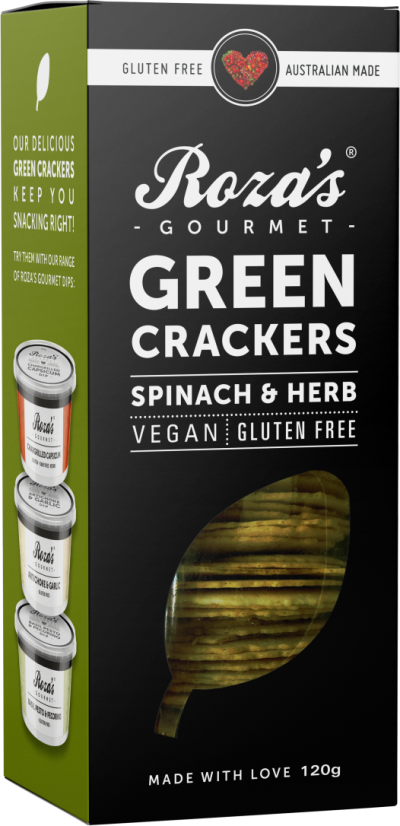 Green Crackers - Spinach & Herb
