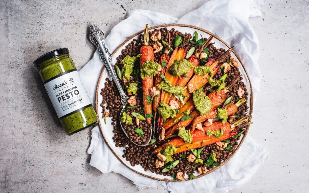 Honey Roasted Carrot and Lentil Salad