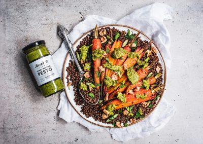 Honey Roasted Carrot and Lentil Salad