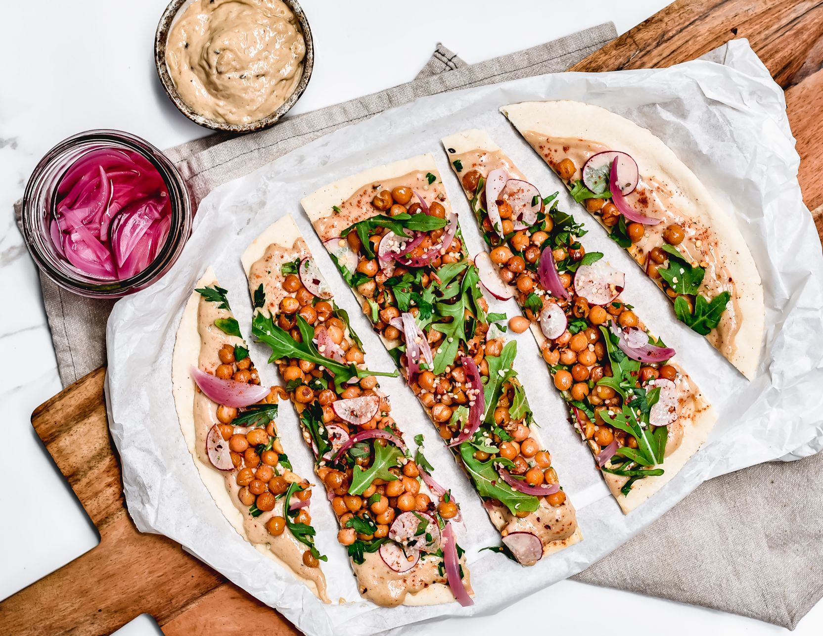 Vegan Loaded Flatbread Roza's Gourmet