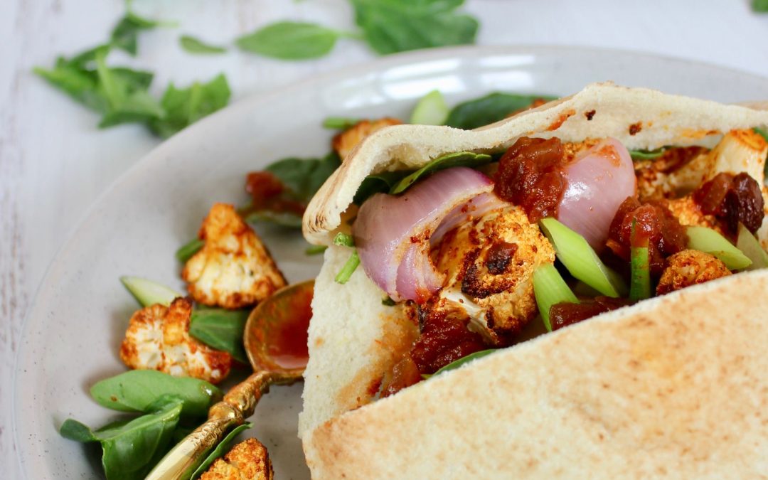 Indian Spiced Pita Pockets