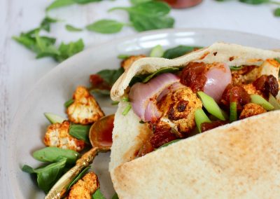 Indian Spiced Pita Pockets